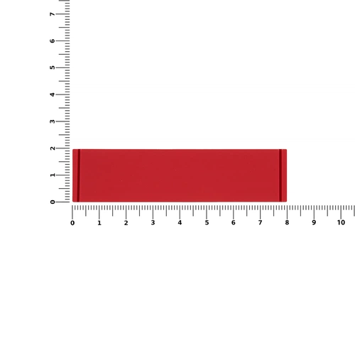 Лейбл из ПВХ Dzeta, S, красный Лейбл из ПВХ Dzeta, S, красный