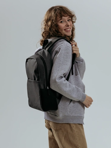 Рюкзак для ноутбука Conttori, черный меланж Рюкзак для ноутбука Conttori, черный меланж