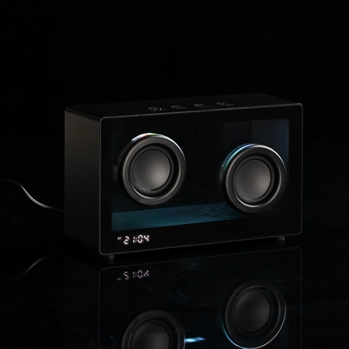 Bluetooth-колонка со светомузыкой Sensofonic, черная Bluetooth-колонка со светомузыкой Sensofonic, черная