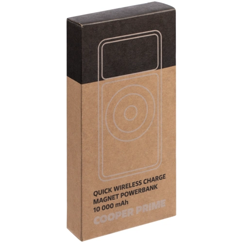 Магнитный беспроводной аккумулятор Cooper Prime 10000 мАч, темно-серый Магнитный беспроводной аккумулятор Cooper Prime 10000 мАч, темно-серый