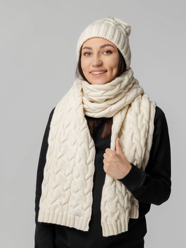 Шапка Loren, молочно-белая (ванильная) Шапка Loren, молочно-белая (ванильная)