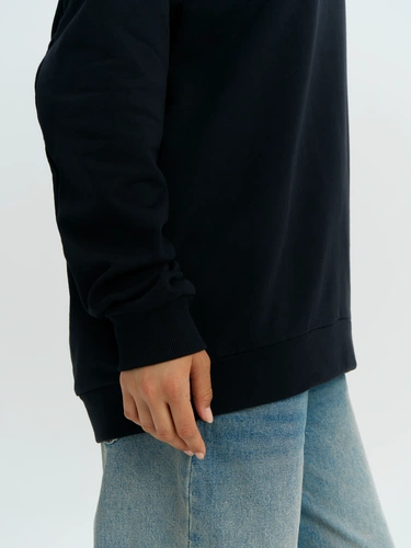 Свитшот оверсайз унисекс Omnifit, черный Свитшот оверсайз унисекс Omnifit, черный