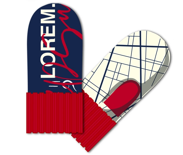 Варежки на заказ Joyful Grand, акрил Варежки на заказ Joyful Grand, акрил