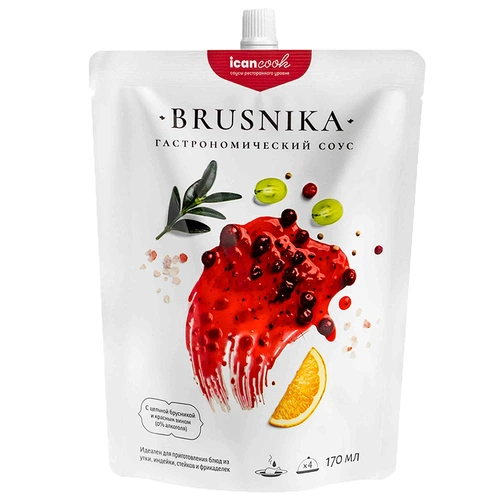 Соус Icancook, большой, брусничный Соус Icancook, большой, брусничный