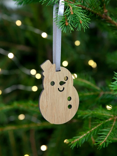 Деревянная подвеска Christmate, снеговик Деревянная подвеска Christmate, снеговик