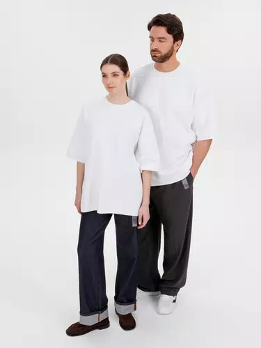 Джемпер с коротким рукавом Siluetti Volumica, молочно-белый Джемпер с коротким рукавом Siluetti Volumica, молочно-белый