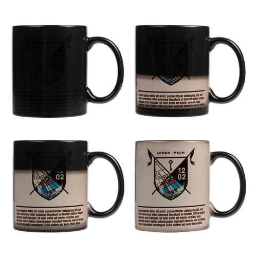 Кружка «Хамелеон», глянцевая, черная Кружка «Хамелеон», глянцевая, черная