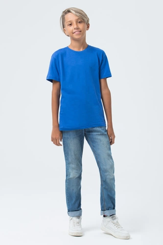 Футболка детская Regent Fit Kids, ярко-синяя (royal) Футболка детская Regent Fit Kids, ярко-синяя (royal)