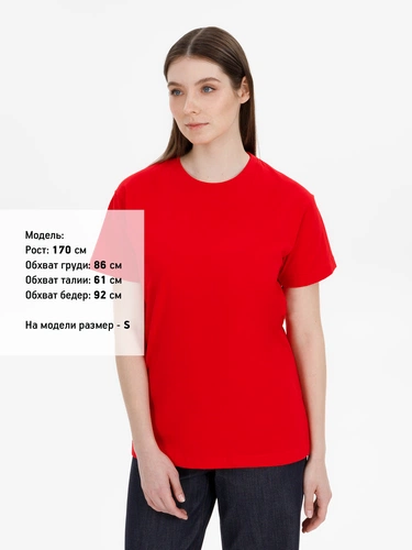 Футболка унисекс T-Bolka 180, красная Футболка унисекс T-Bolka 180, красная