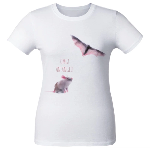 Футболка женская An Аngel, белая Футболка женская An Аngel, белая