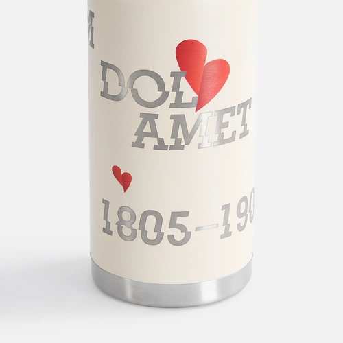 Термобутылка Fujisan XL 2.0, белая (молочная) с УФ-печатью и лазерной гравировкой Термобутылка Fujisan XL 2.0, белая (молочная) с УФ-печатью и лазерной гравировкой