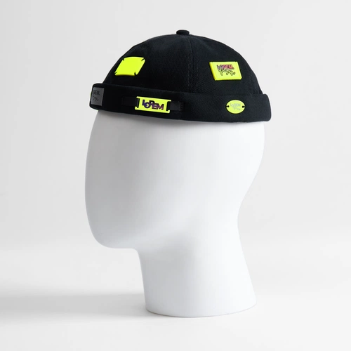 Кепка без козырька Marinero, черная с кастомизацией Кепка без козырька Marinero, черная с кастомизацией