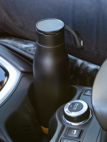 Термобутылка Steady, черная Термобутылка Steady, черная