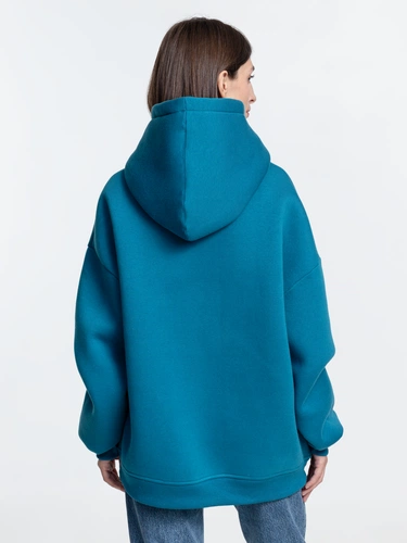 Худи Kulonga Oversize, бирюзовое Худи Kulonga Oversize, бирюзовое
