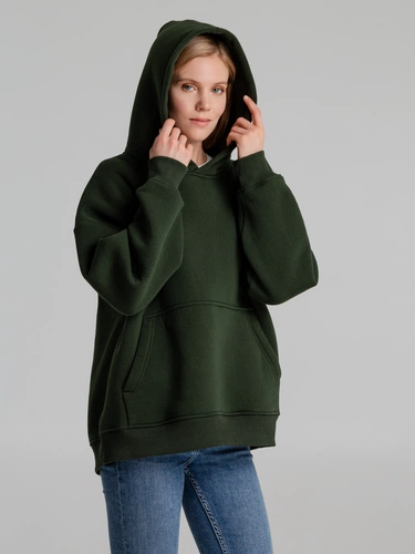 Худи Kulonga Oversize, темно-зеленый (хаки) Худи Kulonga Oversize, темно-зеленый (хаки)