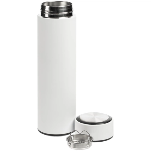 Термос с ситечком Percola, белый Термос с ситечком Percola, белый