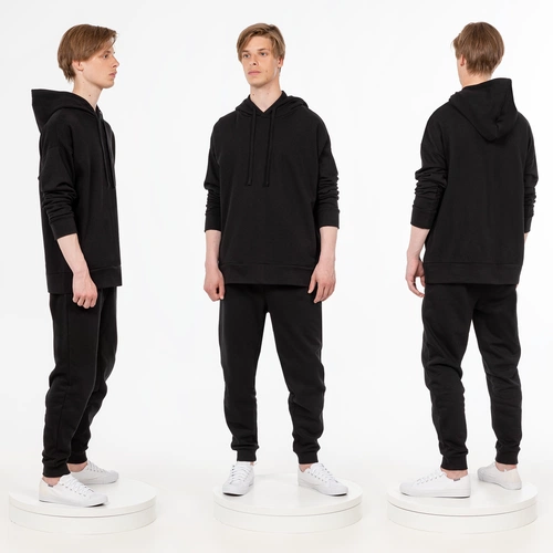 Худи унисекс H2, черное Худи унисекс H2, черное