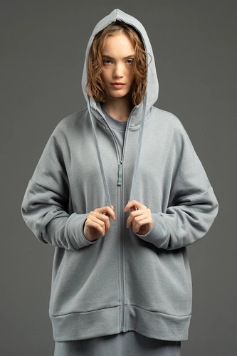 Толстовка унисекс H3, серая Толстовка унисекс H3, серая