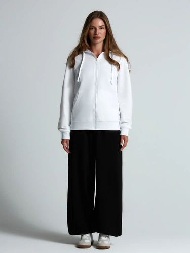 Толстовка на молнии с капюшоном Siverga 2.0, белая Толстовка на молнии с капюшоном Siverga 2.0, белая