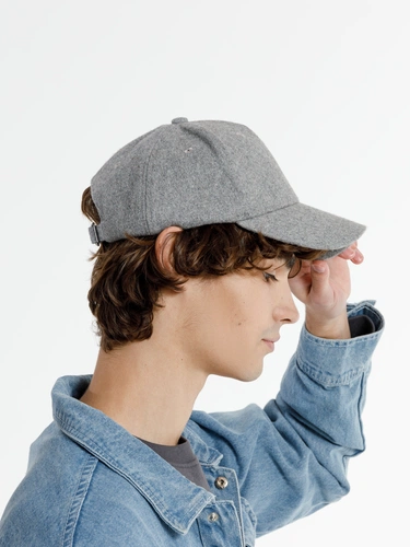 Бейсболка Woolridge, серый меланж Бейсболка Woolridge, серый меланж