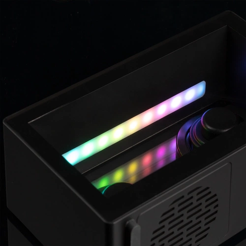 Bluetooth-колонка со светомузыкой Sensofonic, черная Bluetooth-колонка со светомузыкой Sensofonic, черная