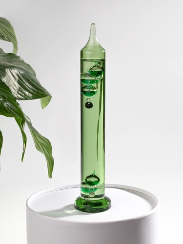 Термометр стеклянный «Галилео», зеленый Термометр стеклянный «Галилео», зеленый