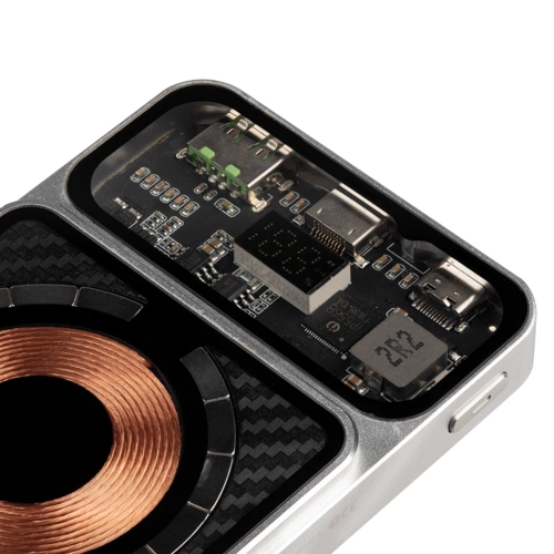 Магнитный беспроводной аккумулятор Cooper Prime 10000 мАч, серебристый Магнитный беспроводной аккумулятор Cooper Prime 10000 мАч, серебристый