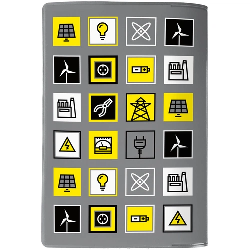 Обложка для паспорта Industry, ver.2, энергетика Обложка для паспорта Industry, ver.2, энергетика