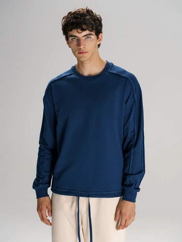 Свитшот унисекс Vozduh, темно-синий Свитшот унисекс Vozduh, темно-синий