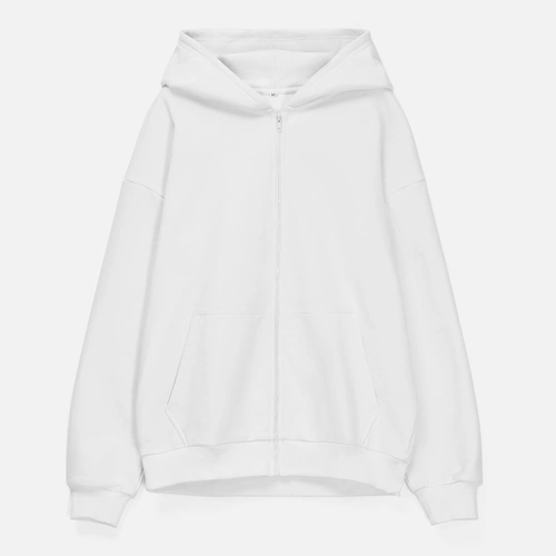 Толстовка унисекс оверсайз Sartoro, белая Толстовка унисекс оверсайз Sartoro, белая