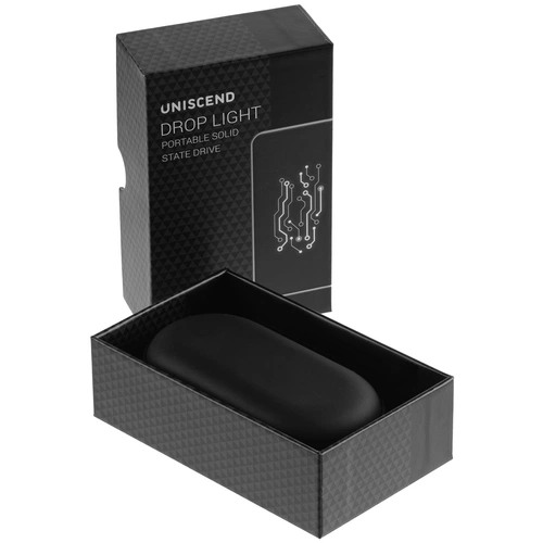 Внешний SSD диск Drop Light, с подсветкой гравировки, 256 Гб Внешний SSD диск Drop Light, с подсветкой гравировки, 256 Гб