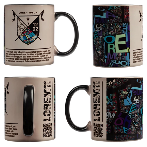 Кружка «Хамелеон», глянцевая, черная Кружка «Хамелеон», глянцевая, черная