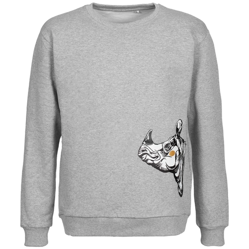 Толстовка NosoRock, серый меланж Толстовка NosoRock, серый меланж