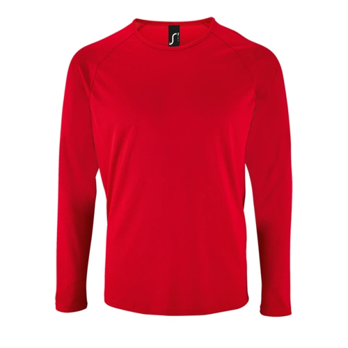 Футболка с длинным рукавом Sporty LSL Men, красная Футболка с длинным рукавом Sporty LSL Men, красная
