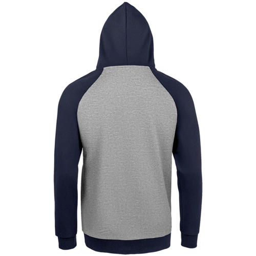 Толстовка унисекс Seattle, серый меланж с темно-синим Толстовка унисекс Seattle, серый меланж с темно-синим