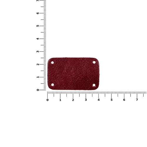 Лейбл кожаный Beta, S, красный Лейбл кожаный Beta, S, красный