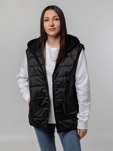 Жилет Orkney с капюшоном, черный Жилет Orkney с капюшоном, черный