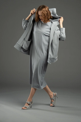 Толстовка унисекс H3, серая Толстовка унисекс H3, серая