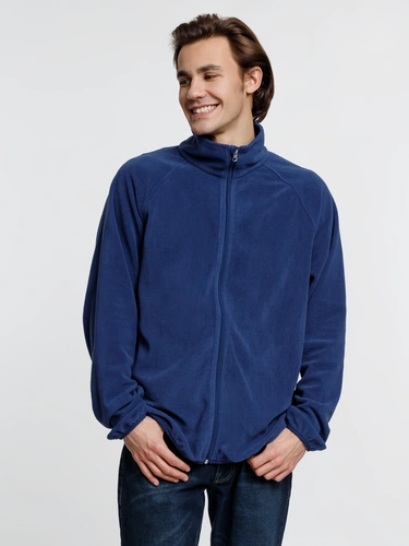 Куртка флисовая унисекс Fliska, темно-синяя Куртка флисовая унисекс Fliska, темно-синяя