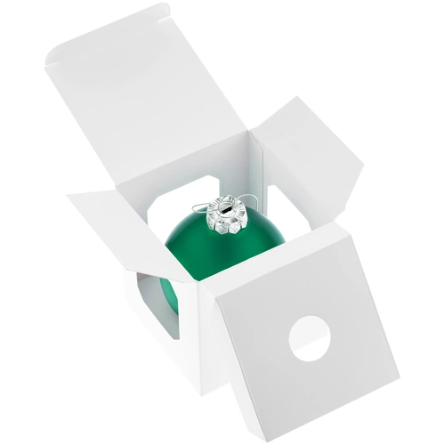 Елочный шар Finery Matt, 8 см, матовый зеленый Елочный шар Finery Matt, 8 см, матовый зеленый