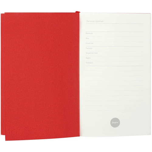 Ежедневник Flat Mini, недатированный, красный Ежедневник Flat Mini, недатированный, красный