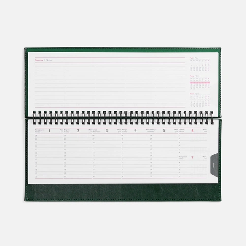 Планинг Faro, датированный, зеленый Планинг Faro, датированный, зеленый