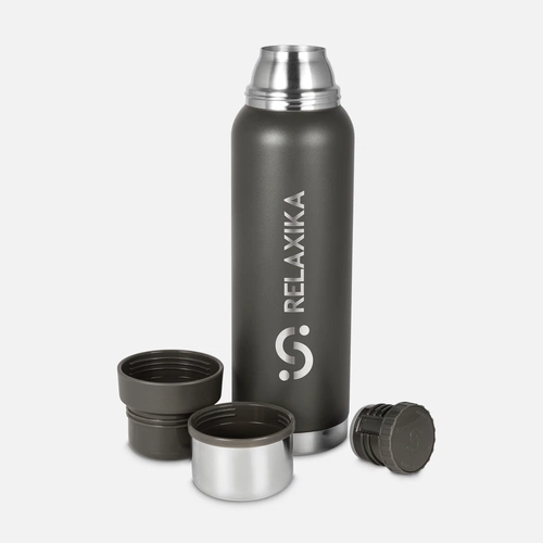 Термос Relaxika 1000 со стикерпаком, хаки Термос Relaxika 1000 со стикерпаком, хаки