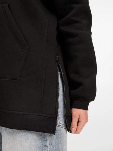 Худи унисекс оверсайз Easy Street, черное Худи унисекс оверсайз Easy Street, черное