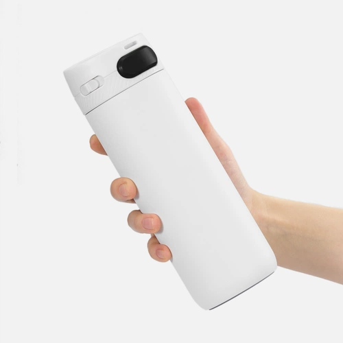 Термостакан X1 с цветной кнопкой, белый с черным Термостакан X1 с цветной кнопкой, белый с черным