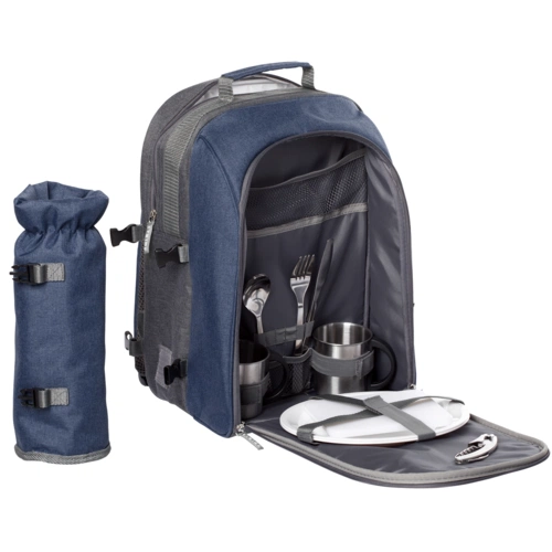 Набор для пикника Fridag на 2 персоны, темно-синий с серым Набор для пикника Fridag на 2 персоны, темно-синий с серым