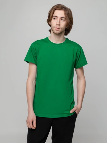 Футболка унисекс T-bolka 140, темно-зеленая Футболка унисекс T-bolka 140, темно-зеленая