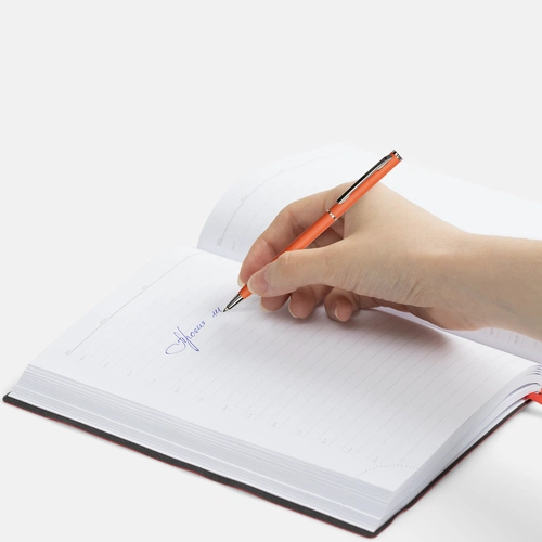 Ручка шариковая Hotel Chrome, ver.2, матовая оранжевая Ручка шариковая Hotel Chrome, ver.2, матовая оранжевая