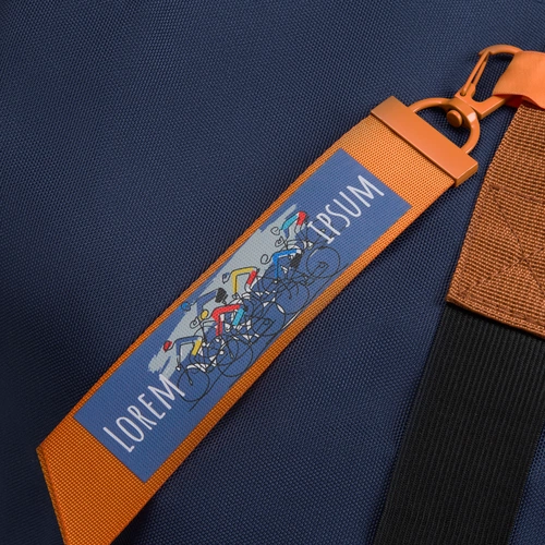 Сумка дорожная Incluso, синяя с нанесением и кастомизацией