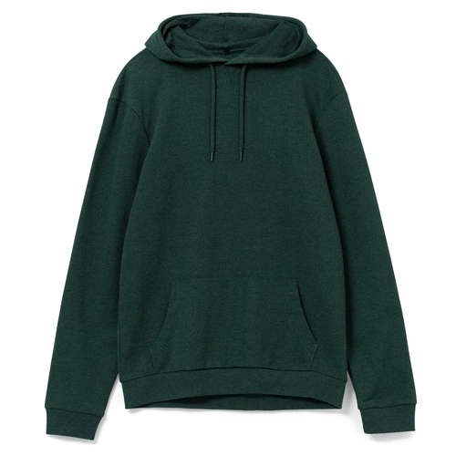 Толстовка с капюшоном унисекс Hoodie, темно-зеленый меланж Толстовка с капюшоном унисекс Hoodie, темно-зеленый меланж